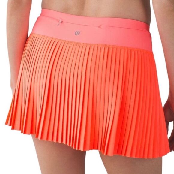 .Lululemon Pleat To Street Skirt II Grapefruit - Picture 2 of 16